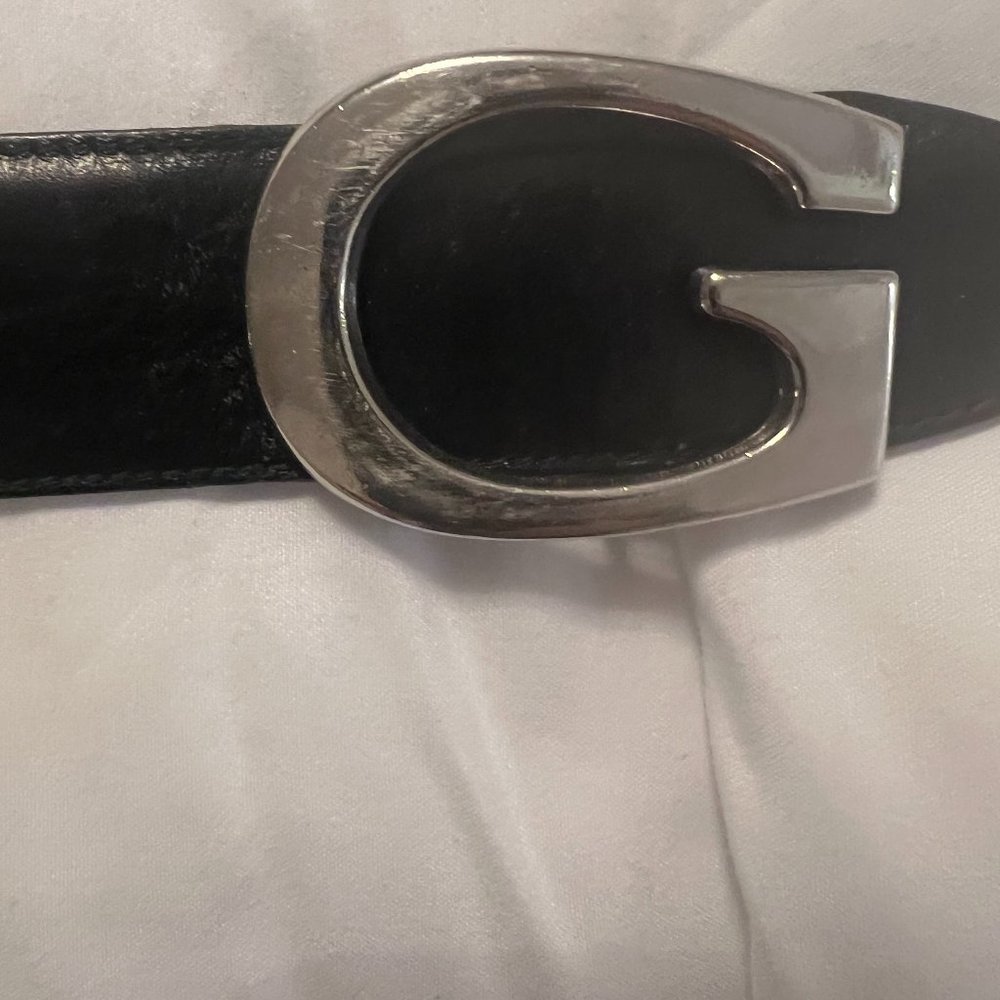 Gucci Single G silver buckle. Black size XS